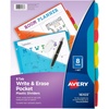 image:imageAvery Durable Plastic 8 Tab Write amp Erase Dividers with Pockets for 3 Ring Binders Multi Brights Works with Sheet Protectors 16103