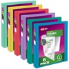 image:imageAvery Durable View 3 Ring Binders 1 Inch Slant Rings 250Sheet Capacity Assorted Bright Colors 6Pack 05631  for School Office Teachers Classrooms amp Home Organization
