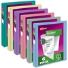 image:imageAvery Durable View 3 Ring Binders 1 Inch Slant Rings 250Sheet Capacity Assorted Pastel Colors 6Pack 05632  for School Office Teachers Classrooms amp Home Organization