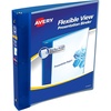 image:imageAvery Flexible View 3 Ring Binder 1 Inch Round Rings 1 Blue Binder 176751 Count Pack of 1