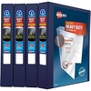 image:imageAvery Heavy Duty View 3 Ring Binder 1 One Touch Slant Ring Holds 85 x 11 Paper 4 Navy Blue Binders 79869