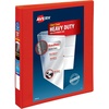 image:imageAvery HeavyDuty View 3 Ring Binder 1 One Touch EZD Rings 1 Red Binder 791700