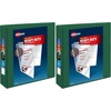 image:imageAvery HeavyDuty View 3 Ring Binder 2 Inch One Touch EZD Rings 540Sheet Capacity 28 Inch Wide Spine Customizable Clear Cover and Spine 1 Green Binder 796832 Pack of 2