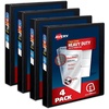 image:imageAvery HeavyDuty View 3 Ring Binder 2 One Touch Slant Rings Holds 85 x 11 Paper 4 Black Binders 798721