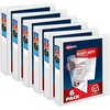 image:imageAvery HeavyDuty View 3 Ring Binders 1 Inch One Touch Slant Rings 250Sheet Capacity DuraHinge 14 Inch Wide Spine Customizable Clear Cover and Spine White Binders 6Pack of 7979915
