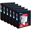 image:imageAvery HeavyDuty View 3 Ring Binders 2 Inch One Touch Slant Rings 530Sheet Capacity DuraHinge 28 Inch Wide Spine Customizable Clear Cover and Spine Black Binders 6Pack of 79692