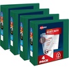 image:imageAvery HeavyDuty View 3 Ring Binders 3 Inch One Touch EZD Rings 670Sheet Capacity 35 Inch Wide Spine Customizable Clear Cover and Spine Green Binders 4Pack of 79109