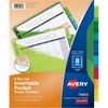 image:imageAvery Insertable Plastic Dividers for 3 Ring Binders 8 Tabs per Set Big Tabs One Pocket Multicolor Binder Dividers Works with Sheet Protectors 119031Pack