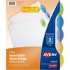 image:imageAvery Insertable Style Edge Plastic Dividers for 3 Ring Binders 8Tab Set Multicolor 1 Set 112015 Tabs