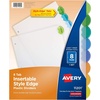 image:imageAvery Insertable Style Edge Plastic Dividers for 3 Ring Binders 8Tab Set Multicolor 1 Set 11201Dividers