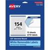 image:imageAvery Matte White Removable Round Labels Sure Feed Technology PrinttoTheEdge 05 Diameter 2310 Removable Labels LaserInkjet Printable2 310 labels