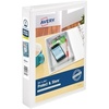 image:imageAvery Mini Durable View Protect amp Store 3 Ring Binder Holds 55 x 85 Paper 1 Round Rings 175Sheet Capacity 14 Inch Wide Spine Includes Fully Enclosed Pocket 1 White Binder 230111 Pack of 12