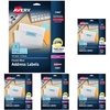 image:imageAvery Neon Address Labels with Sure Feed for Laser Printers 1 x 2 58 750 Pastel Blue Labels 59801 in x 258 in Pack of 5