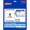 image:imageAvery Printable Durable White Rectangle Labels Sure Feed Technology 313 x 4 Waterproof Labels Laser amp PigmentBased Inkjet Compatible 60 Total150 labels
