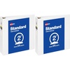 image:imageAvery Standard View 3 Ring Binder 2 Round Rings 375Sheet Capacity 28 Inch Wide Spine 1 White Binder Ideal for Lightweight Organization and Occasional Referencing 057801 Count Pack of 2