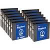 image:imageAvery Standard View 3 Ring Binders 2 Round Rings 375Sheet Capacity 28 Inch Wide Spine Black Binders Ideal for Lightweight Organization and Occasional Referencing 12Pack of 057303
