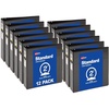 image:imageAvery Standard View 3 Ring Binders 2 Round Rings 375Sheet Capacity 28 Inch Wide Spine Black Binders Ideal for Lightweight Organization and Occasional Referencing 12Pack of 057302