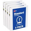 image:imageAvery Standard View Mini 3 Ring Binders 1 Round Rings 175Sheet Capacity 14 Inch Wide Spine 4 White Binders Ideal for Lightweight Organization and Occasional Referencing 177021 inch