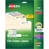 image:imageAvery TrueBlock File Folder Labels 23 x 3716 750 Printable Labels Assorted Colors Permanent 5266067 x 343 Inches Pack of 10