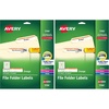 image:imageAvery TrueBlock File Folder Labels 23 x 3716 750 Printable Labels WhiteOrange Permanent 5166One Size Pack of 2