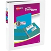 image:imageAvery TwoTone Durable View 3 Ring Binder 1 Inch Slant Rings VioletSoft Blue Binder 17131BlackWhite
