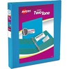 image:imageAvery TwoTone Durable View 3 Ring Binder 1 Inch Slant Rings VioletSoft Blue Binder 17131BlueTeal