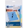 image:imageAvery Write amp Erase Durable Plastic Mini Dividers for 3 Ring Binders and 7Ring Binders 55 x 85 5Tab Set Multicolor 1 Set 16180