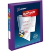 image:imageAveryR HeavyDuty View 3 Ring Binder 1 OneTouch EZDR Rings 1 Purple Binder 797711