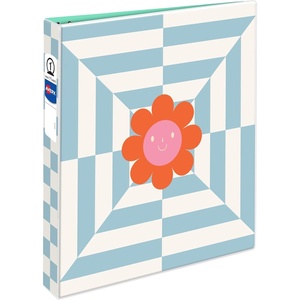 image:imageAvery 3 Ring Binder 1 Inch Round Rings Retro Collection Flower Power 26802Flower Power