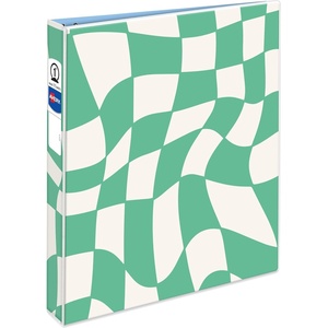 image:imageAvery 3 Ring Binder 1 Inch Round Rings Retro Collection Groovy Checks 268030