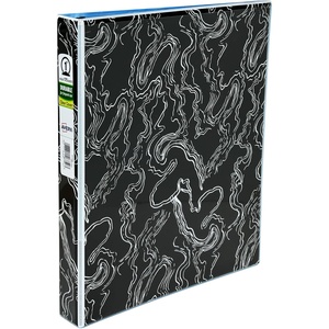 image:imageAvery Durable View 3 Ring Binder 1 Inch Round Rings Black and White Marble Waves 1 Fashion Binder 26743Marble Waves