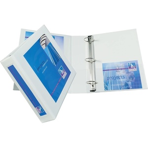 image:imageAvery HeavyDuty Framed View 3Ring Binder 15 EZD Rings 1 Navy Blue Binder 68059White