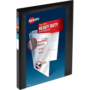 image:imageAvery HeavyDuty View 3 Ring Binder 1 One Touch Slant Rings Holds 85 x 11 Paper 1 Black Binder 0530005