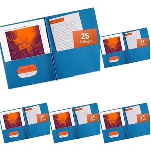 image:imageAvery Two Pocket Folders with 3 Prong Fasteners Holds 70 Sheets 25 Blue Folders 47976One Size Pack of 5