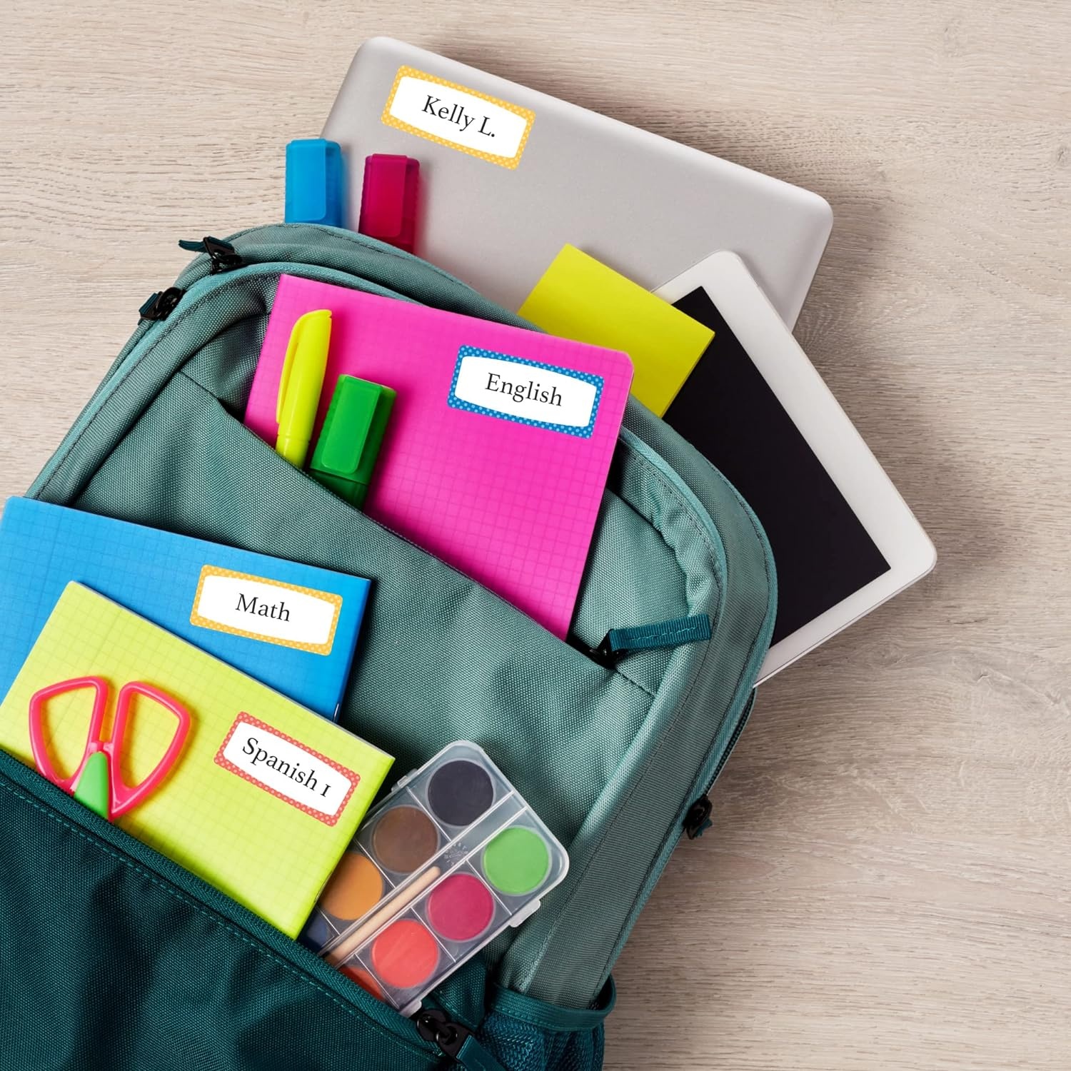 image:imageAvery Durable Labels for Kids Gear 34 x 134 Assorted Border Colors WaterResistant Labels 60 Total 414420