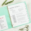 image:imageAvery Big Tab Write amp Erase Paper Dividers with Gold Reinforcement 8Tab Set White 6 Sets 21213