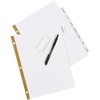 image:imageAvery Big Tab Write amp Erase Paper Dividers with Gold Reinforcement 8Tab Set White 6 Sets 21213