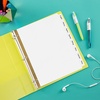 image:imageAvery Big Tab Write amp Erase Paper Dividers with Gold Reinforcement 8Tab Set White 6 Sets 21213