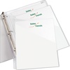 image:imageAvery Binder Pockets for 3 Ring Binders Clear 85 x 11 AcidFree and ArchivalSafe 15 Binder Folders Total 3Pack of 7529660Pack