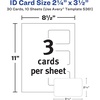 image:imageAvery Customizable SelfLaminating ID Cards 225 x 35 White Printable Inserts 30 Laminated ID Cards 5361