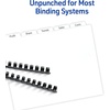 image:imageAvery Double Reverse Collated Tab Dividers Unpunched for Most Binding Systems Printable with HighSpeed Copiers and Offset Presses White 5 Tabs per Set 30 Sets of 204059 x 11 inches