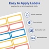 image:imageAvery Durable Labels for Kids Gear 34 x 134 Assorted Border Colors WaterResistant Labels 60 Total 4144234 in X 134 in Pack of 2