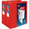 image:imageAvery HeavyDuty Clear View 3 Ring Binders 3 Inch EZD Rings 2Pack of Red Binders 39701Red