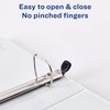 image:imageAvery HeavyDuty Framed View 3Ring Binder 1 EZD Rings 1 Black Binder 680541 Count Pack of 2