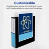 image:imageAvery HeavyDuty View 3 Ring Binder 15 One Touch Slant Rings Holds 85 x 11 Paper 1 White Binder 054043