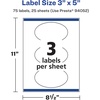 image:imageAvery Matte White Oval Labels Sure Feed Technology 3 x 5 75 Matte White Printable Labels75 Labels