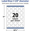 image:imageAvery Matte White Round Labels Sure Feed Technology 15 Diameter 500 Matte White Printable Labels5 000 Labels