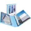 image:imageAvery Mini Durable View Protect amp Store 3 Ring Binder Holds 55 x 85 Paper 1 Round Rings 175Sheet Capacity 14 Inch Wide Spine Includes Fully Enclosed Pocket 1 Light Blue Binder 230141 Pack of 12