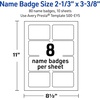 image:imageAvery Printable Adhesive Name Tags 213 x 338 Matte White with Double Black Border Design Removable Laser amp Inkjet Compatible 80 Total Great Name Badges for Weddings amp EventsBlack  White Polka Dots