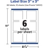 image:imageAvery Printable Durable White Square Labels Sure Feed Technology 3 x 3 PrinttotheEdge Waterproof Labels Laser amp PigmentBased Inkjet Compatible 60 Total60 labels